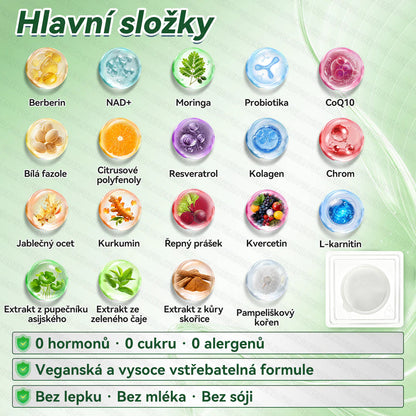 Oficiální obchod | 🌿𝑮𝑳𝑶𝐑𝐄𝐍𝐃𝘼® Moringa · Berberin × NAD+ 10v1 Pokročilá nano náplast s mikrojehlami (pouze jednou denně, viditelné výsledky již za 7 dní) 🌿Pro osoby s obezitou, ochablou pokožkou, cukrovkou a problémy s klouby