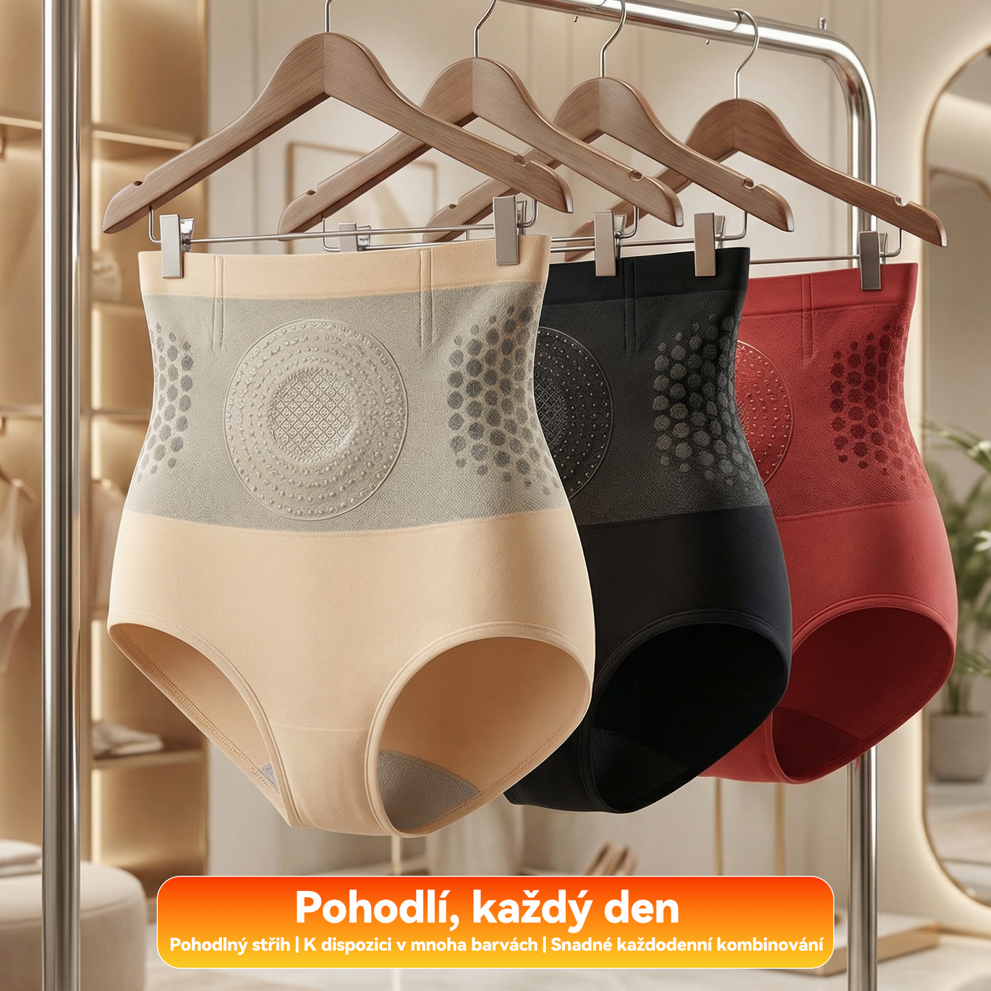 Oficiální značkový butik | 🚀𝑷𝑬𝑨𝑹𝑳𝑴𝑶𝑶𝑵® 2026 4 v 1 tvarující a spalující kraťasy s mikročásticemi z MORINGY A BERBERIN